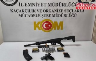 Samsun'da ruhsatsız silah operasyonunda 1 zanlı...