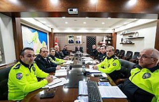 Samsun'da kış mevsimi trafik tedbirleri toplantısı...