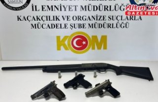 Alaçam'da ruhsatsız silah operasyonunda 1 kişi...