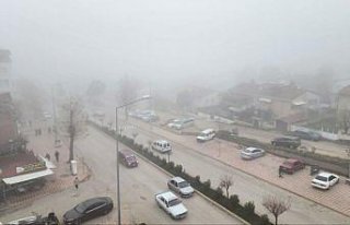 Amasya'da sis etkili oluyor