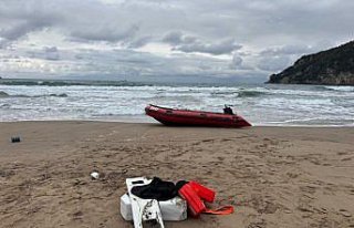 Bartın'da şişme botun alabora olması sonucu...