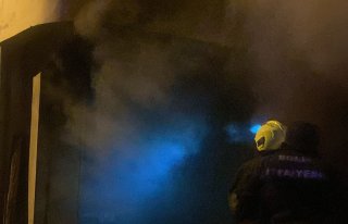 Bolu'da evin deposunda çıkan yangın söndürüldü