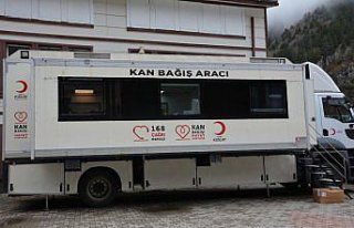 Çaykara'da kan bağışı kampanyası düzenlendi