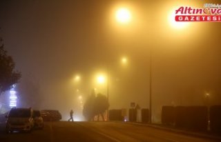 Çorum’da sis etkili oldu