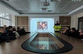 Çorum'da Karayolları personeline güvenli sürüş...