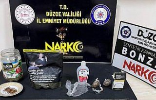 Düzce'de uyuşturucu operasyonunda 1 şüpheli...