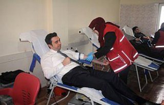 Güce'de kan bağışı kampanyası düzenlendi