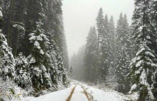 Karabük'ün yüksek kesimleri beyaza büründü