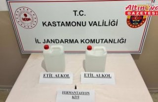 Kastamonu'da ruhsatsız silah ve sahte içki...