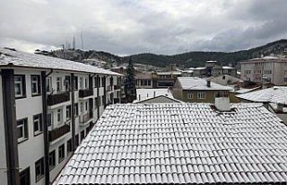 Kastamonu'da kar yağışı etkili oluyor