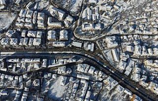 Kastamonu'da kar yağışının ardından oluşan...