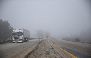 Kastamonu'da sis ulaşımda aksamaya neden oldu