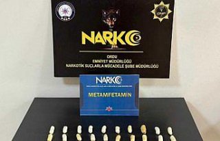 Ordu'da midesinde 407 gram uyuşturucu bulunan...