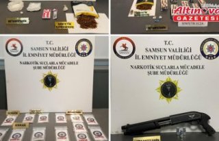 Samsun'da uyuşturucu operasyonunda 9 zanlı...