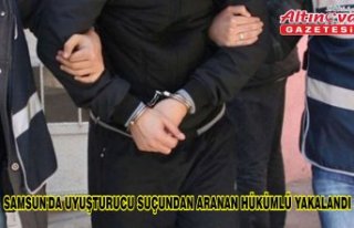 Samsun'da uyuşturucu suçundan aranan hükümlü...