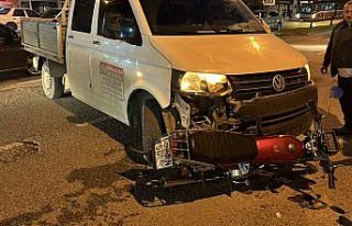 Samsun'da pikapla çarpışan motosiklet sürücüsü...