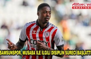 Samsunspor, Musaba ile ilgili disiplin süreci başlattı
