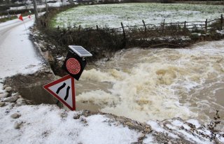Sinop'ta kar ve sağanak etkili oldu