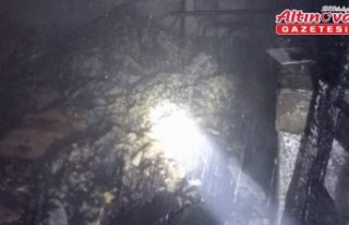 Tekkeköy'de çıkan ev yangını söndürüldü