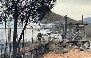 Trabzon'da Sera Gölü'ndeki restoranda...