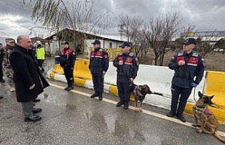 Vali Çalgan, Çorum-Ankara kara yolunda trafik denetimine...