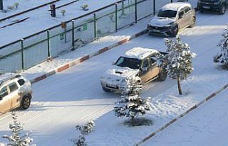Yeşilyurt ilçesinde kar yağışı ve soğuk hava...