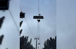 Yurduntepe Kayak Merkezi'nde kurtarma tatbikatı...