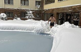 Bolu'da tatilci sıfırın altında 10 derecede...