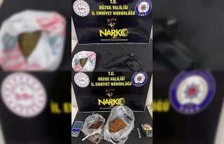 Düzce'de uyuşturucu operasyonlarında yakalanan...