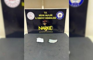 Düzce'de uyuşturucu operasyonunda 2 zanlı...