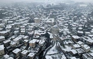 Karabük'te kar etkili oluyor
