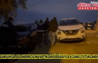 Samsun'da dolandırıcılık yaptıkları iddiasıyla...