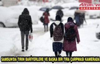 Samsun'da olumsuz hava koşulları nedeniyle...