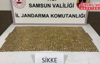 Samsun'da Osmanlı dönemine ait 1404 adet para...