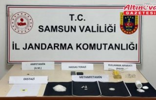 Samsun'da uyuşturucu operasyonunda 3 zanlı...