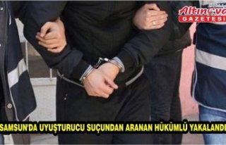 Samsun'da uyuşturucu suçundan aranan hükümlü...