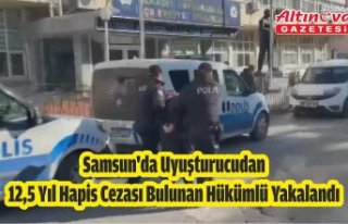 Samsun'da uyuşturucudan 12,5 yıl hapis cezası...