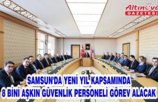 Samsun'da yeni yıl kapsamında 8 bini aşkın...