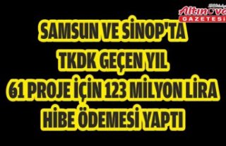 Samsun ve Sinop'ta TKDK geçen yıl 61 proje...