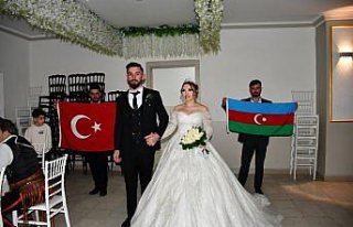 Samsun'a Azerbaycan'dan gelin geldi