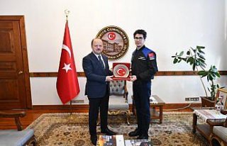 Astronot Atasever'den Kastamonu Valisi Dallı'ya...