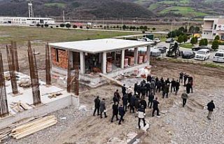 Bafra OSB'de yeni hizmet binalarının inşaatları...