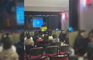 Çorum'da öğrencilere trafik eğitimi verildi