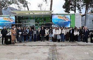 “Doğa Dostu Tır“ Amasya Üniversitesinde öğrencilerle...