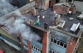 Karabük'te apartman dairesinde çıkan yangın...