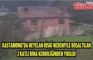 Kastamonu'da heyelan riski nedeniyle boşaltılan...