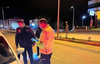 Niksar'da yapılan denetimde sürücülere 17...