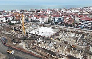 Ordu'da Millet Bahçesi projesinde çalışmalar...