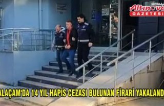 Samsun'da 14 yıl hapis cezası bulunan firari...