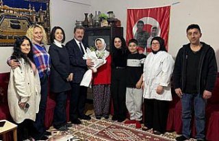 Samsun Valisi Tavlı ve eşi, şehit ailesinin iftar...